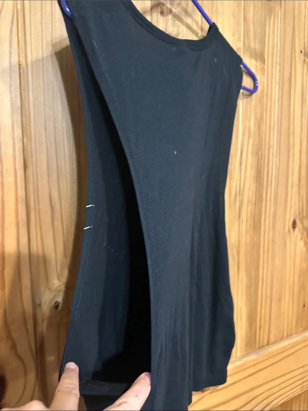 Nike Black Muscle Tee with White Trim